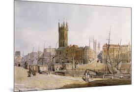 Draw Bridge from St. Augustine's Bank, Bristol-James Johnson-Mounted Giclee Print