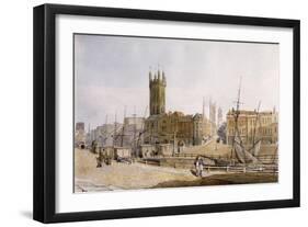 Draw Bridge from St. Augustine's Bank, Bristol-James Johnson-Framed Giclee Print