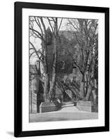 Drawbridge, Cawdor Castle, Scotland, 1924-1926-Valentine & Sons-Framed Giclee Print