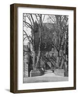 Drawbridge, Cawdor Castle, Scotland, 1924-1926-Valentine & Sons-Framed Giclee Print