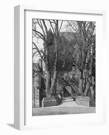 Drawbridge, Cawdor Castle, Scotland, 1924-1926-Valentine & Sons-Framed Giclee Print