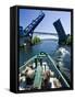 Drawbridge, Lake Union, Seattle, Washington, USA-William Sutton-Framed Stretched Canvas