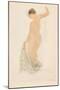 Drawing, 1911 (Coloured Collotype)-Auguste Rodin-Mounted Giclee Print