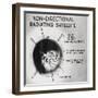 Drawing ASTRO Satellite's Power Source-null-Framed Giclee Print