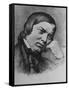 Drawing by Bendemann Dated 1859 of German Composer Robert Schumann-null-Framed Stretched Canvas