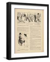 Drawing by Marcel Duchamp in 'Le Rire', 29 October 1910-null-Framed Giclee Print