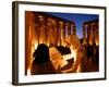 Drawing Classes for Women in the Temple of Thebe Area, Egypt-Michele Molinari-Framed Photographic Print