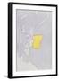 Drawing Depicting a Mute Map of Libya-null-Framed Giclee Print