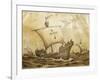 Drawing Depicting Admiral Pereira's Naval Fleet-null-Framed Giclee Print