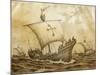 Drawing Depicting Admiral Pereira's Naval Fleet-null-Mounted Giclee Print