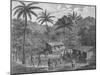 Drawing Depicting Dwellers on a Marquesas Island-null-Mounted Giclee Print