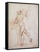 Drawing, Flagman-Raphael-Framed Stretched Canvas