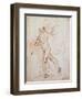 Drawing, Flagman-Raphael-Framed Art Print