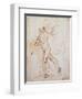 Drawing, Flagman-Raphael-Framed Art Print