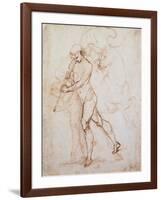 Drawing, Flagman-Raphael-Framed Art Print