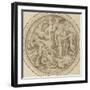 Drawing for a Dish: Mythological and Marine Animals-Perino Del Vaga-Framed Giclee Print