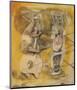 Drawing for Sculpture: Two Women, 1939-Henry Moore-Mounted Giclee Print