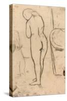 Drawing for Standing Nude, C.1879-Mary Cassatt-Stretched Canvas