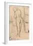 Drawing for Standing Nude, C.1879-Mary Cassatt-Framed Giclee Print