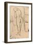 Drawing for Standing Nude, C.1879-Mary Cassatt-Framed Giclee Print