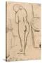 Drawing for Standing Nude, C.1879-Mary Cassatt-Stretched Canvas