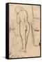 Drawing for Standing Nude, C.1879-Mary Cassatt-Framed Stretched Canvas