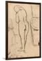 Drawing for Standing Nude, C.1879-Mary Cassatt-Framed Giclee Print