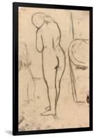 Drawing for Standing Nude, C.1879-Mary Cassatt-Framed Giclee Print