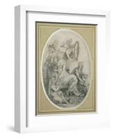 Drawing for the Frontispiece of 'The Botanic Garden', by Erasmus Darwin (1731-1802)-Henry Fuseli-Framed Premium Giclee Print