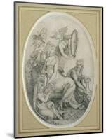 Drawing for the Frontispiece of 'The Botanic Garden', by Erasmus Darwin (1731-1802)-Henry Fuseli-Mounted Premium Giclee Print