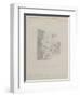 Drawing for the Map of the Moon, 1794 (Pencil on Paper)-John Russell-Framed Premium Giclee Print