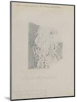 Drawing for the Map of the Moon, 1794 (Pencil on Paper)-John Russell-Mounted Premium Giclee Print