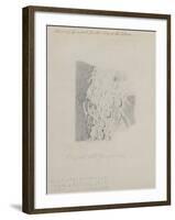 Drawing for the Map of the Moon, 1794 (Pencil on Paper)-John Russell-Framed Giclee Print