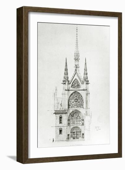 Drawing for the Restoration of the Chapel, Château De Pierrefonds, 1864-Eugene Emmanuel Viollet-le-Duc-Framed Giclee Print