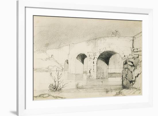 Drawing from an Album Titled 'The Basque Country', 1862-63-Odilon Redon-Framed Giclee Print