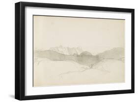 Drawing from an Album Titled 'The Basque Country', 1862-63-Odilon Redon-Framed Giclee Print