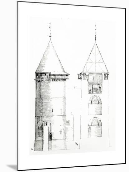 Drawing from 'Dictionnaire Raisonné De L'Architecture Française Du XIe Au XVIe Siècle', 1861-Eugene Emmanuel Viollet-le-Duc-Mounted Giclee Print