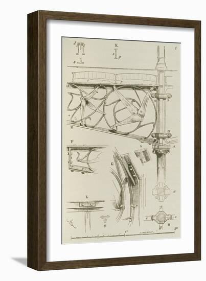 Drawing from the 13th 'Entretiens Sur L'Architecture', 1872-Eugene Emmanuel Viollet-le-Duc-Framed Giclee Print