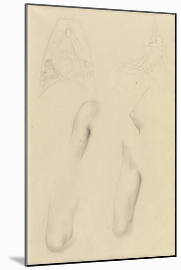 Drawing from the Female Form-George Frederick Watts-Mounted Giclee Print