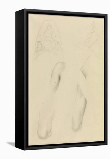 Drawing from the Female Form-George Frederick Watts-Framed Stretched Canvas