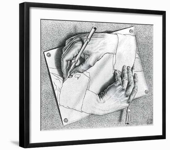 Drawing Hands-M^ C^ Escher-Framed Art Print