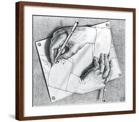 Drawing Hands-M^ C^ Escher-Framed Art Print