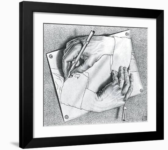 Drawing Hands-M^ C^ Escher-Framed Art Print