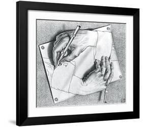 Drawing Hands-M^ C^ Escher-Framed Art Print