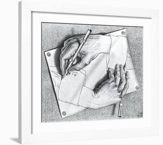 Drawing Hands-M^ C^ Escher-Framed Art Print