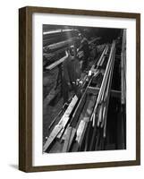 Drawing Hexagonal Rods, Edgar Allen Steel Foundry, Sheffield, 1962-Michael Walters-Framed Photographic Print