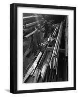 Drawing Hexagonal Rods, Edgar Allen Steel Foundry, Sheffield, 1962-Michael Walters-Framed Photographic Print