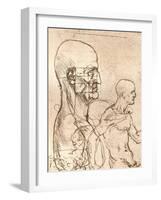 Drawing Illustrating the Theory of the Proportions of the Human Figure, C1472-C1519 (1883)-Leonardo da Vinci-Framed Giclee Print