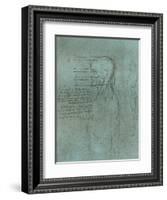 Drawing illustrating the theory of the proportions of the human figure, c1472-c1519 (1883)-Leonardo Da Vinci-Framed Giclee Print