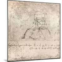 Drawing illustrating the theory of the proportions of the human figure, c1472-c1519 (1883)-Leonardo Da Vinci-Mounted Giclee Print